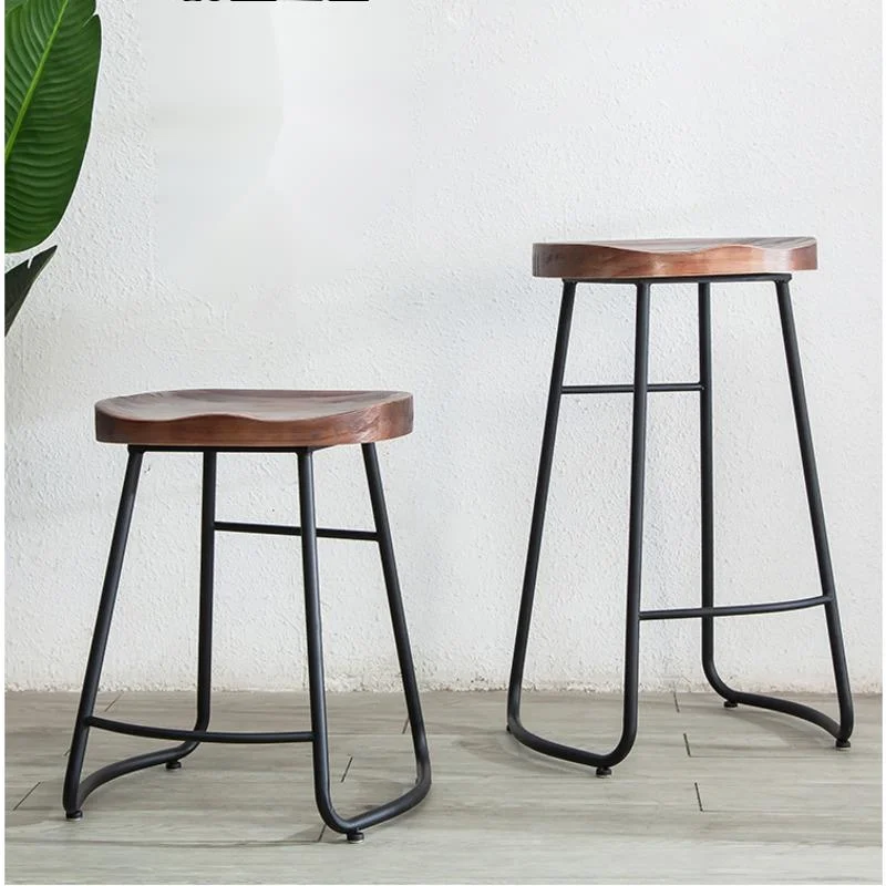 Commercial Kitchen Counter - Eenvoudige moderne ijzeren barstoelen, hoge barkruk