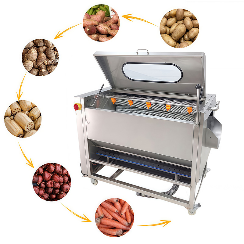 Commercial Potato Peeler - Automatische multifunctionele aardappelschilmachine, commerciële groentewasser en
