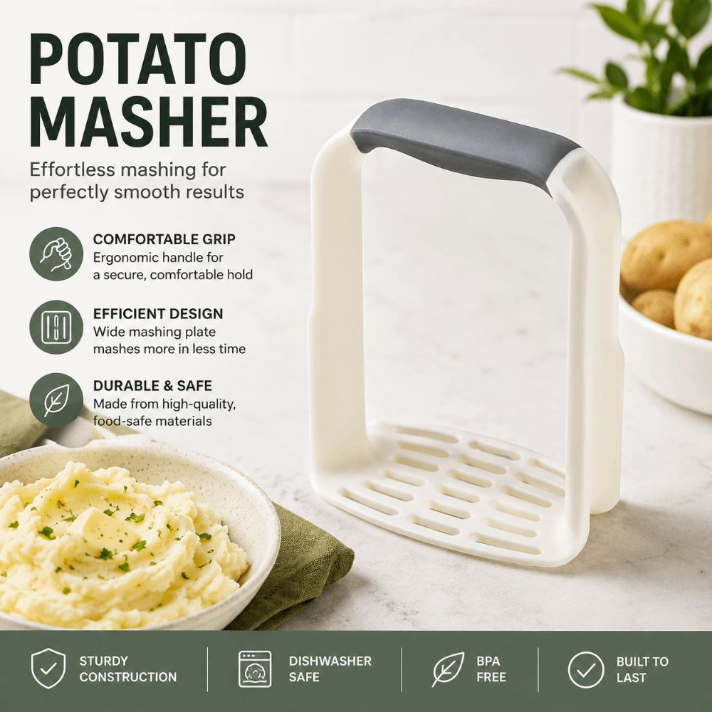 Commercial Potato Peeler - Hangbare handmatige aardappelstamper Professionele roestvrije aardappelpers