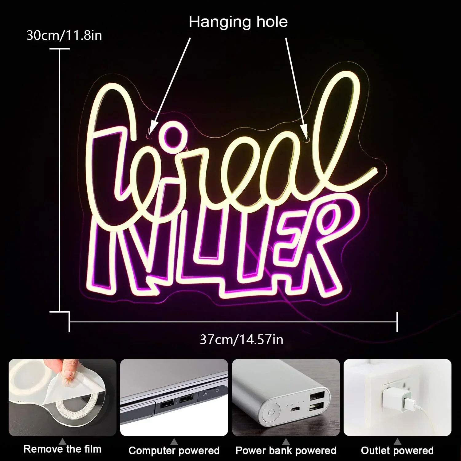 Cereal Killer Neonbord LED Wan - Commercial Kitchen Quotes recensie en prijs