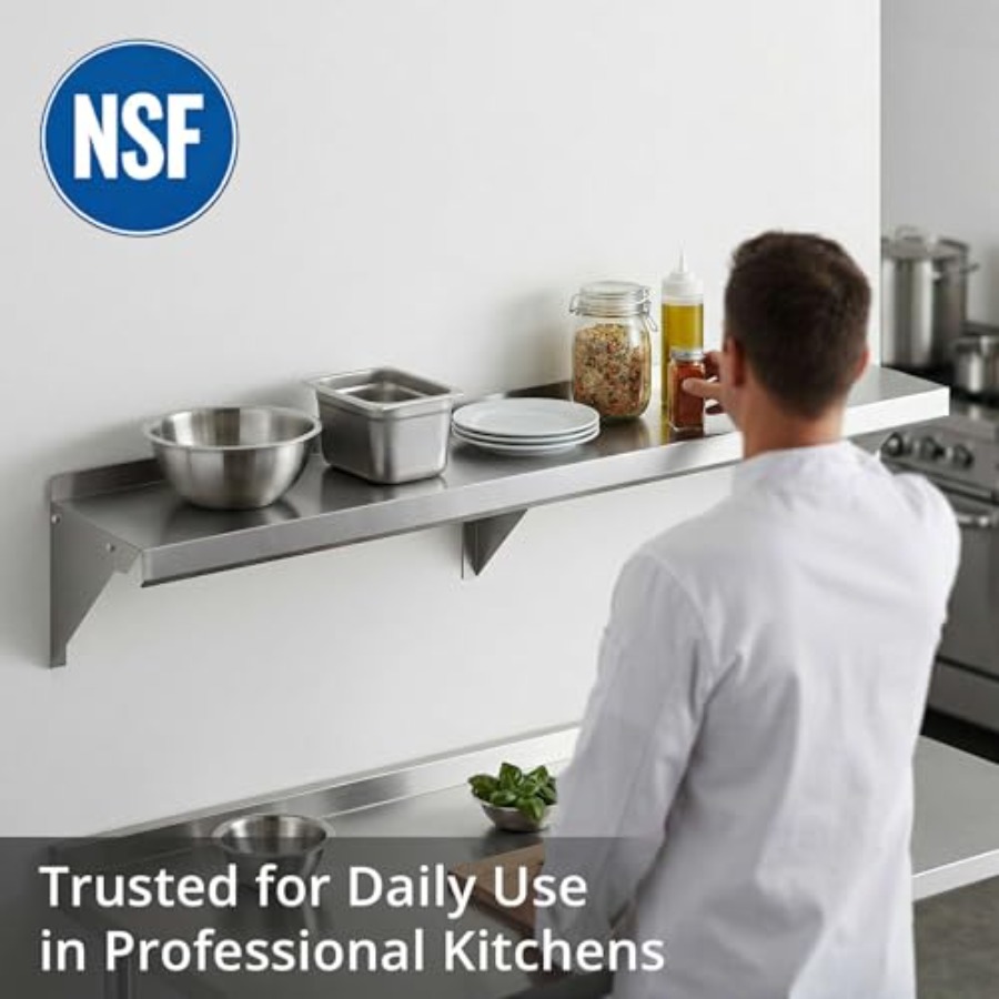 Wandmontageplank voor commerci - Commercial Kitchen Backsplash recensie en prijs