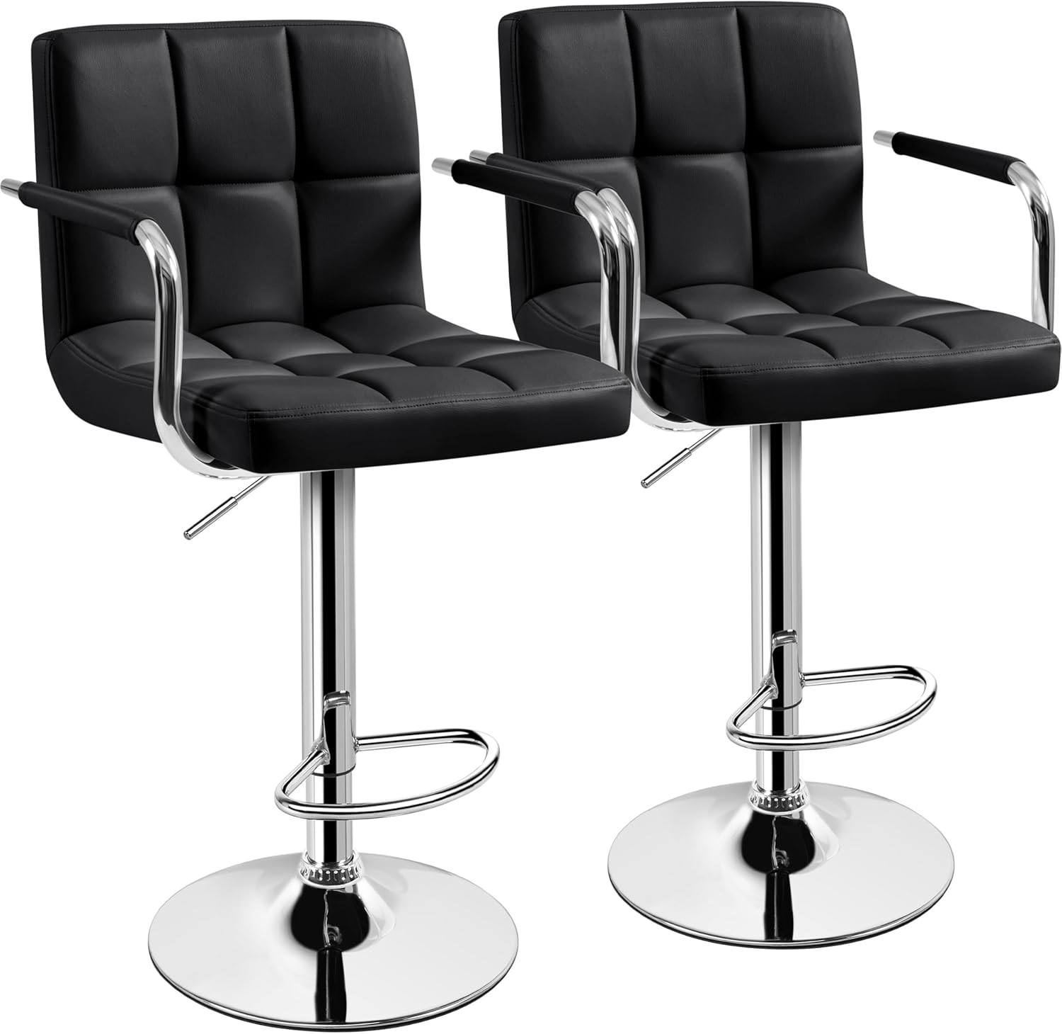 Barstoelen set van 2, PU-leer  - Commercial Kitchen Counter recensie en prijs
