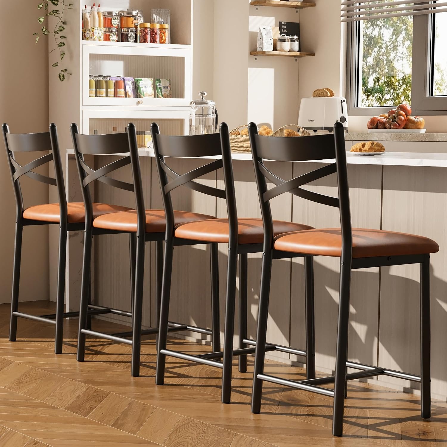 4 stuks 26 inch barstoelen met - Commercial Kitchen Counter recensie en prijs