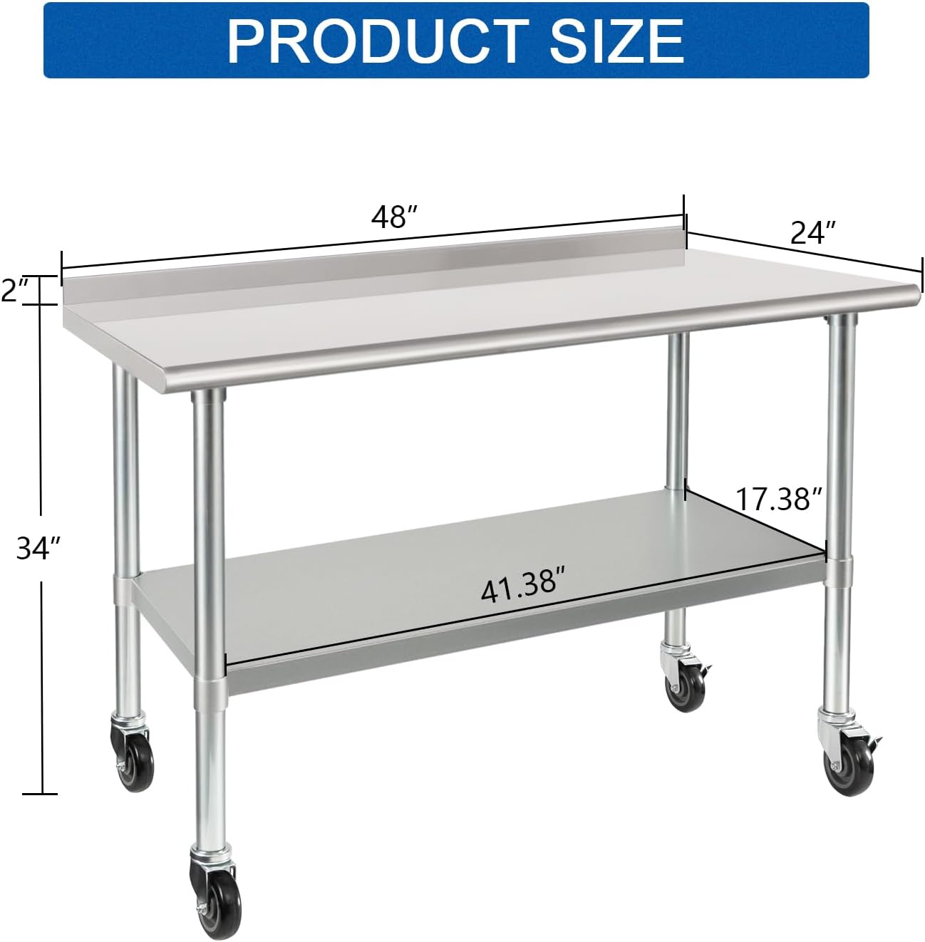 24 x 48 inch robuuste roestvri - Commercial Kitchen Backsplash recensie en prijs