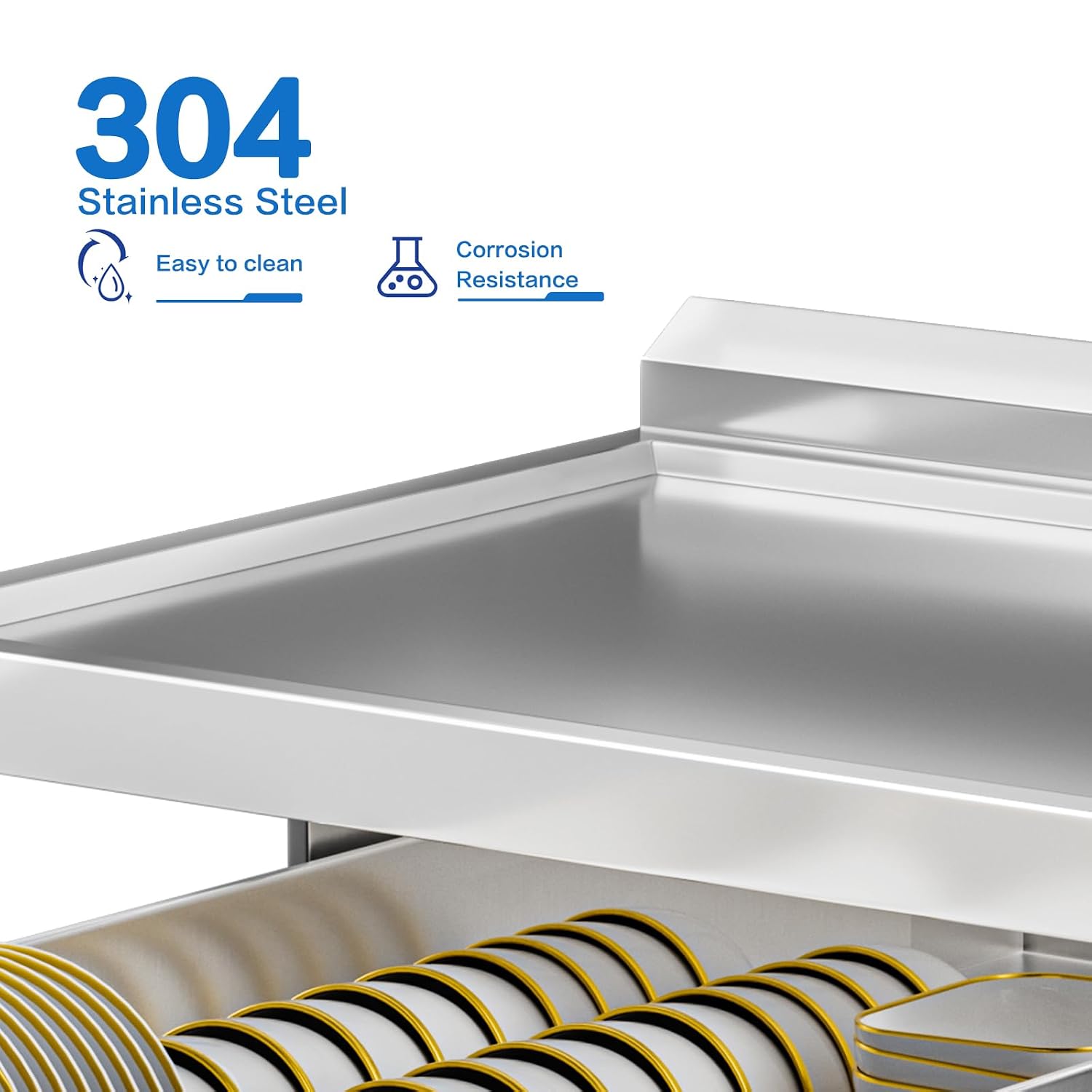 RVS spoelbak met lades en sani - Commercial Kitchen Plumbing recensie en prijs