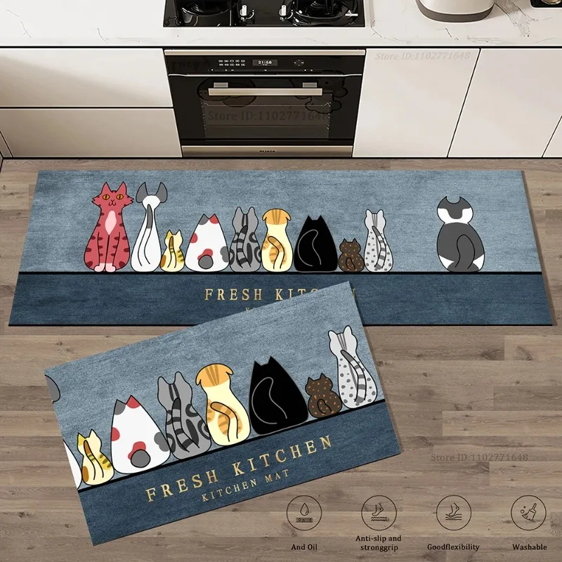Kat Keuken Hoek Lange Vloermat - Commercial Kitchen Vinyl Flooring recensie en prijs